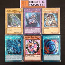 LOTTO RAGAZZA MAGA NERA in italiano YUGIOH rarità MISTE yu-gi-oh! UN VERO AFFARE