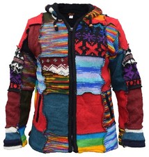 Uomo Patchwork Lungo Cappuccio