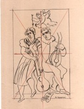 GINO SEVERINI 60  Drawing on