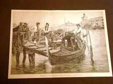Esposizione di Belle Arti di Venezia nel 1887 Vorla Montar? Di A.Milesi Gondola