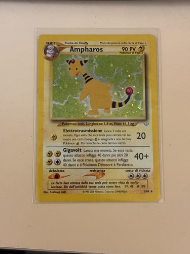Carta pokemon ampharos 64 - pokemon, 1/64