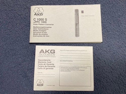 Akg c1000s microfono manuale - akg,