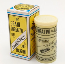 GRANI PURGATIVI VINTAGE DA COLLEZIONE - COLLEZIONISMO FARMACEUTICO