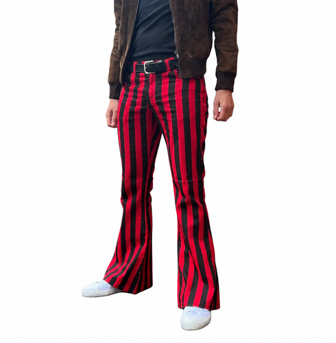 Pantaloni zampa uomo retrò - a,