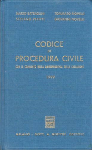 Codice di procedura - vv.,