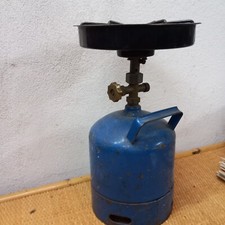 Bombola Gas Vuota Ricaricabile Completa Di Fornello * Vintage