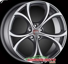 4 CERCHI IN LEGA 19 MAK LARIO GUN MET-MIRROR FACE 8.5X19 5X110 ET30 ALFA ROMEO