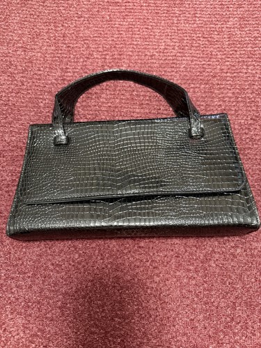 Pochette vintage croc goffrata - pochette,