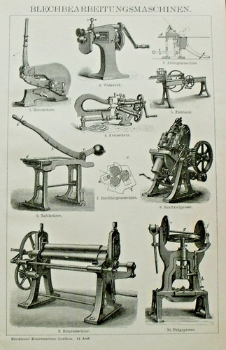 1897 old litografia macchine - 1897,