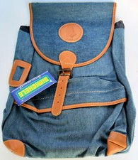 Borsa Zaino Vintage DiMichele Jeans e Pelle scuola anni '80 Made in Italy