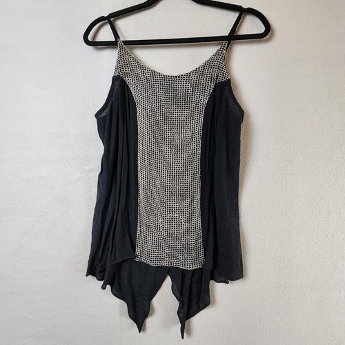 Amadi mesh contrast sleeveless - mesh,