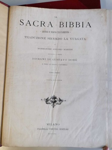 Sacra bibbia antico - la, e