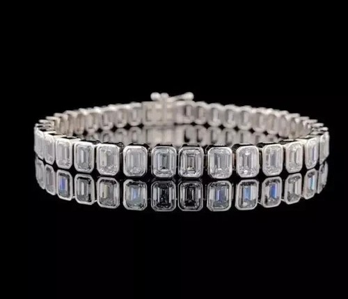 Bracciale tennis bianco taglio - bianco,