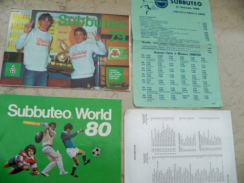 Subbuteo catalogues 1979 - subbuteo,