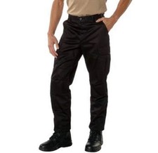  Roteco Battle Dress Uniforme Nero Pantaloni Tattici 7971 Medium 31-35
