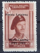 CORPO POLACCO 1954 POSTA AEREA 2 Z. N.1 G.I MNH**