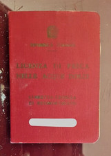 tessera licenza di pesca acque dolci l'aquila 1966