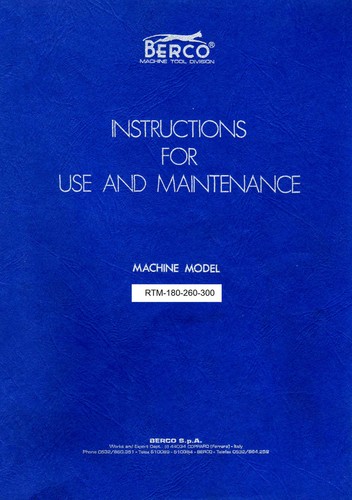 Manuale smerigliatrice albero