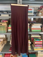 Gonna pantalone con elastico in vita plissé burgundi tg Xs Zara n 3
