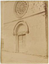  L' Aquila Chiesa Sant'Agnese Porta Foto originale albumina 1880c Moscioni L961