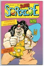 super LO SPORCACCIONE N.19 MERDMAN merd man rambo spoof piero tonin CON ADESIVI