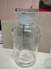 ANTICO BARATTOLO VASO  farmacia in vetro trasparente con tappo a smeriglio