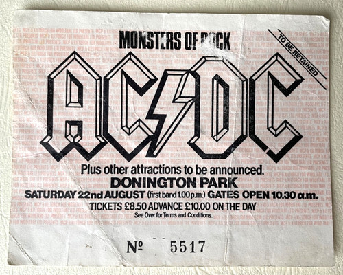 1981 concert ticket - 1981,
