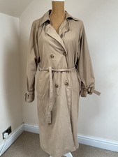 Cappotto lungo trench Zara maniche lunghe UK L