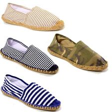 Espadrillas Uomo Scarpe Tela Corda Fantasia Canvas Ciabatte da Mare Espadrillos