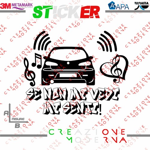 Adesivo sticker non vedi - se,