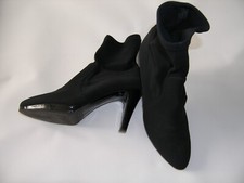 Scarpe stivali stivaletti  n. 40 elasticizzati a calza di colore nero