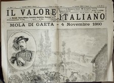 Mola Di Gaeta, frazione di Formia numero settimanale Il Valore Italiano 1895