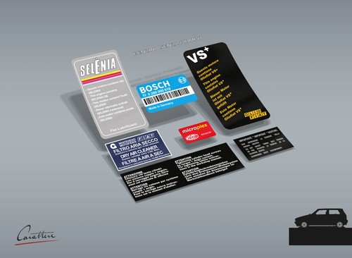 Kit adesivi fiat uno - kit, prima
