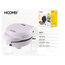 PIASTRA ELETTRICA MACCHINA PER CIALDA WAFFLE 830 WATT ANTIADERENTE WAFFEL WAFER