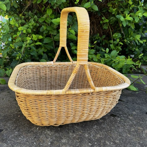 Cestino mercato vimini vintage