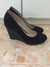 CLARKS originali, scarpe con tacco da donna, colore nero.