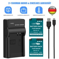 2x EN-EL12 ENEL12 batteria +