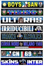 INTER 8 ADESIVI STICKERS  1°