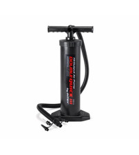 Pompa Manuale Intex Double Quick III 48cm con 4 Adattatori - Colore Nero