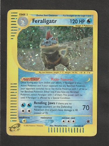 Feraligatr 165 holo pokemon - 12/165,