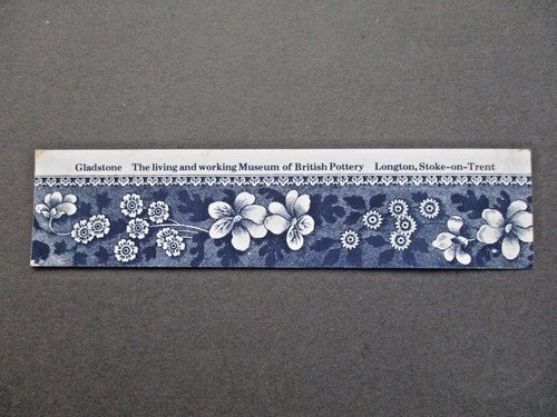 Art bookmark blue white - blue,