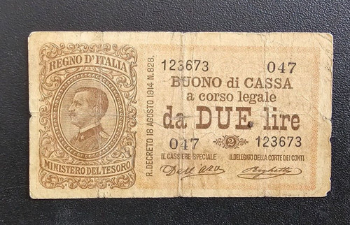 Regno italia lire - lire, buono