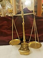 BILANCINO D'EPOCA IN OTTONE PESA ORO