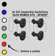 4x Viti Coperchio fusibiliera fusibili pin chiusura Alfa Romeo GTV - Spider 916