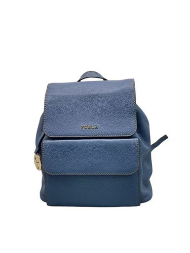 Zaino furla pelle blu - furla,