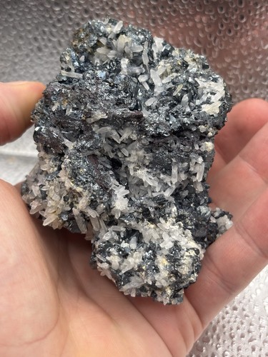 Minerali quarzo su ematite - minerali,