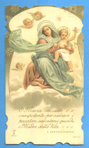 Santino holy card - s., lega
