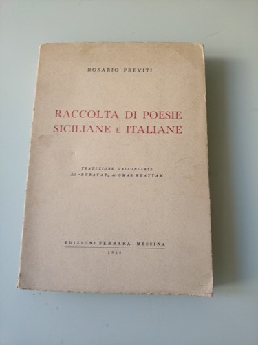 Raccolte poesie siciliane - raccolte, di