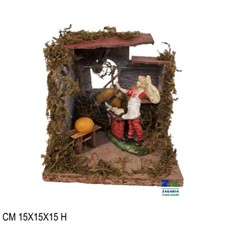 SALUMIERE SCENARIO PER PRESEPE NATALIZIO AMBIENTAZIONE SU BASE ART. 11629