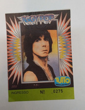 Iggy pop biglietto ticket - iggy,